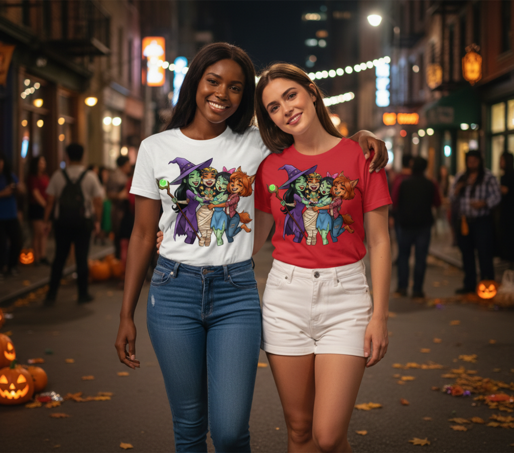 Halloween babes t-shirt