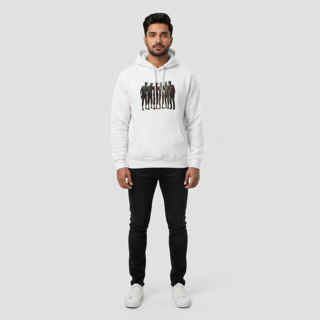 Halloween group photo hoodie