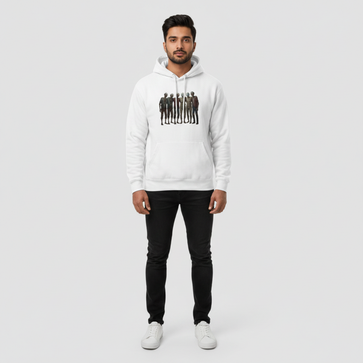 Halloween group photo hoodie