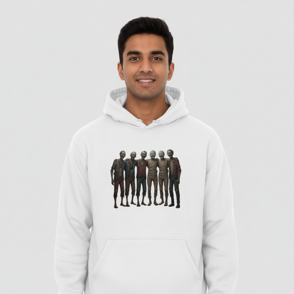 Halloween group photo hoodie