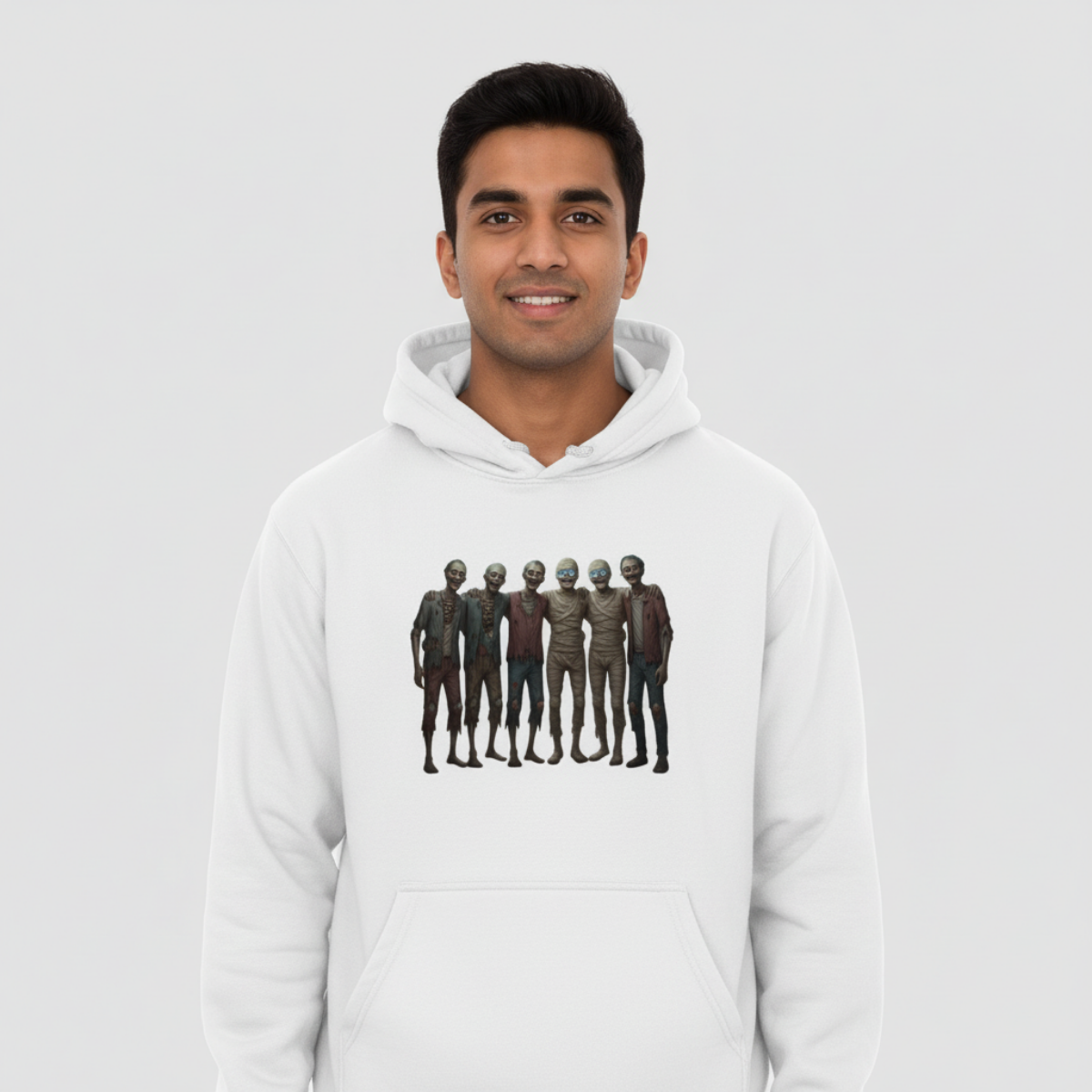 Halloween group photo hoodie