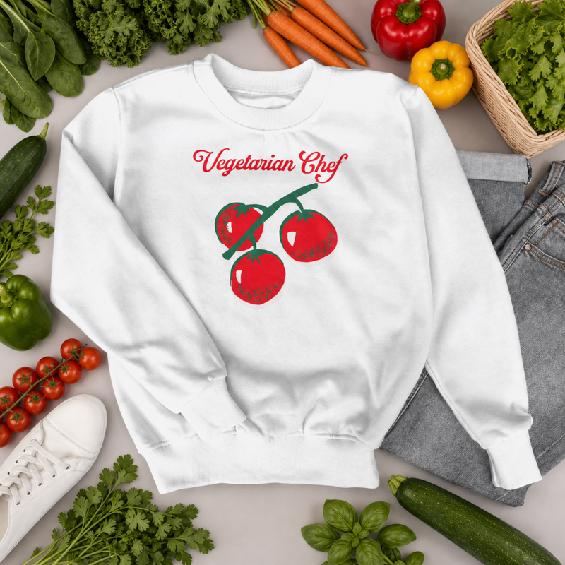 Vegetarian chef sweatshirt