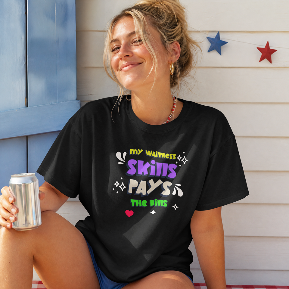 Waitress skills t-shirt
