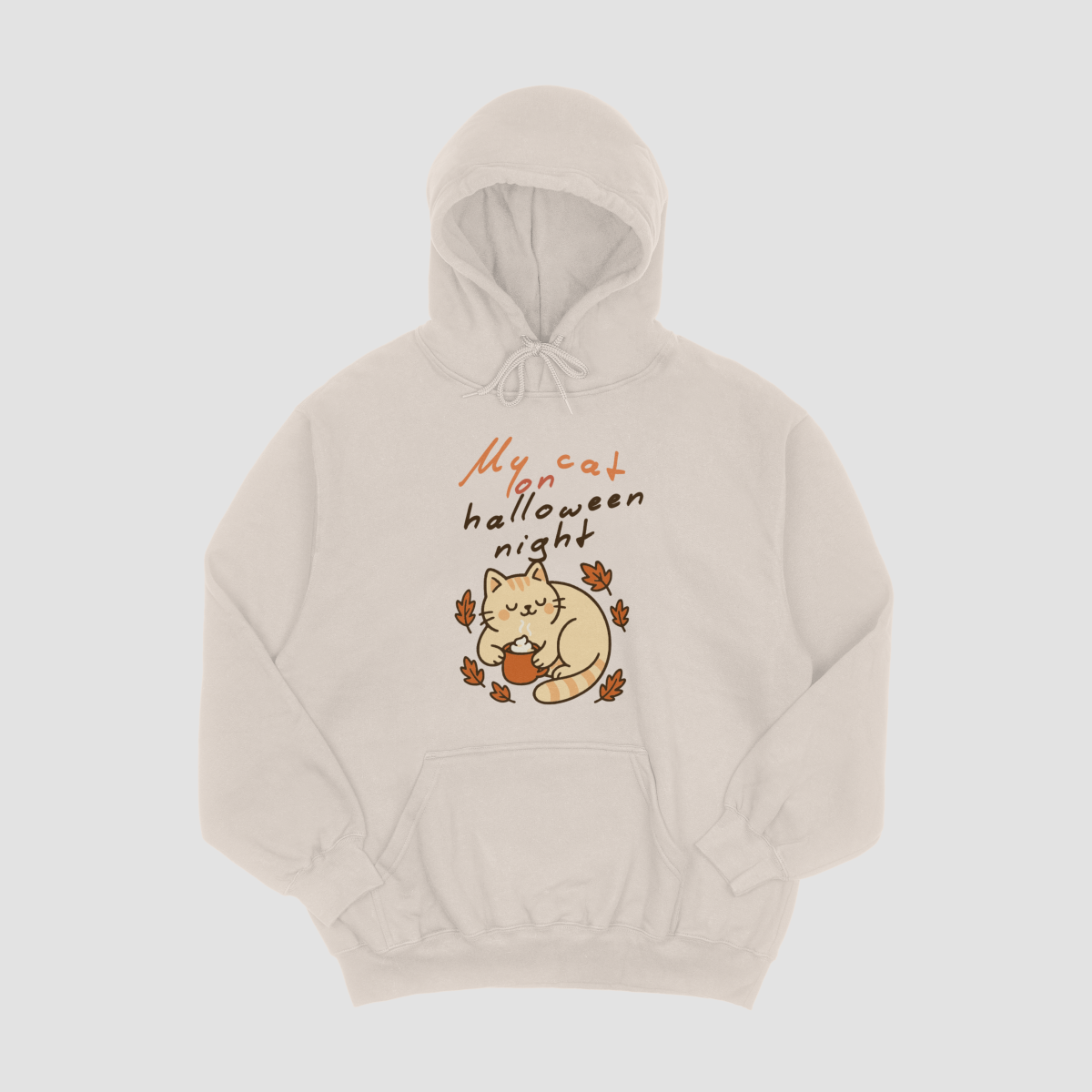 My cat on Halloween night hoodie